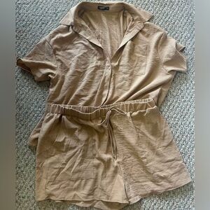 SHEIN Tan Women Shorts Set